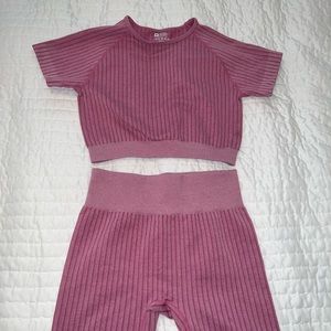 Pink workout set
